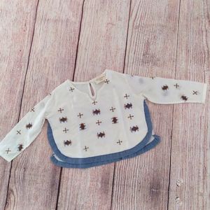 Tuchinda embroidered boho baby shirt sz 18m